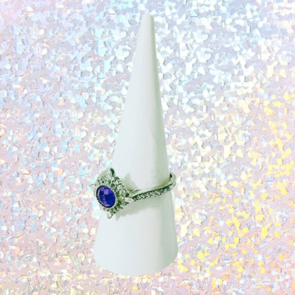 BP Genuine Amethyst Quartz Ring - Rhodium Plating (Size 8) - Picture 4 of 7